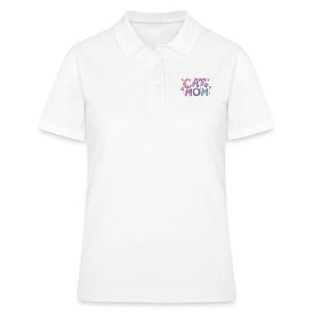 Cat Mom - Frauen Polo Shirt - Weiß - Vorne - Ailine (174cm)