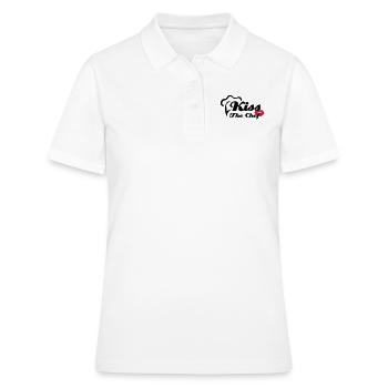 Kiss The Chef - Frauen Polo Shirt - Weiß - Vorne - Ailine (174cm)