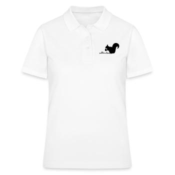 Squirrel with Acorn - Women's Polo Shirt - white - Front - Ailine (174cm)