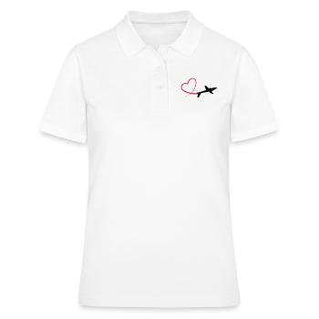Kunstflug aerobatic Fox Geschenk - Frauen Polo Shirt - Weiß - Vorne - Ailine (174cm)