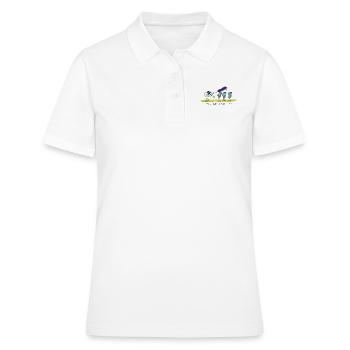 Devise du Marin Shadoks - Polo Femme - blanc - Devant - Ailine (174cm)