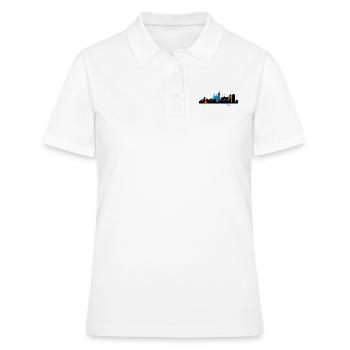 Skyline_Berlin_dirty - Polo Femme - blanc - Devant - Ailine (174cm)