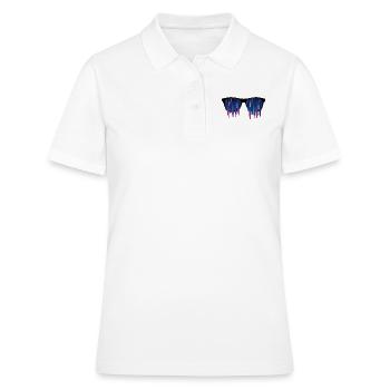80s style sunglasses cool colorful funny - Women's Polo Shirt - white - Front - Ailine (174cm)