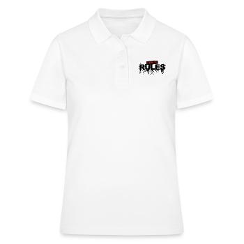 i make the rules panneau texte slogan citation 20 - Polo Femme - blanc - Devant - Ailine (174cm)