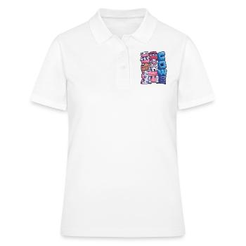 Cowday vache vache lait agriculteur agriculteur - Polo Femme - blanc - Devant - Ailine (174cm)