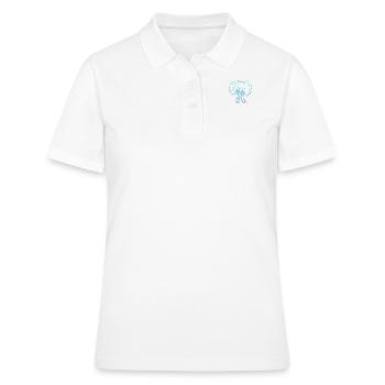 Baum umarmen Therapie - Frauen Polo Shirt - Weiß - Vorne - Ailine (174cm)