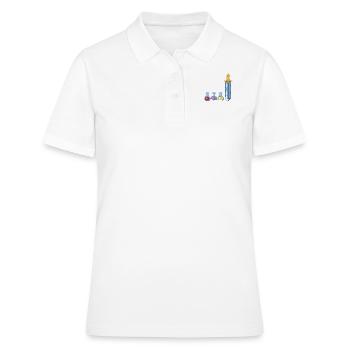 Game Nerd Spielkonsole Gaming zocken Gamepad - Frauen Polo Shirt - Weiß - Vorne - Ailine (174cm)