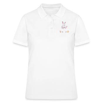 Lapin de Pâques Lapin de Pâques Cadeau - Polo Femme - blanc - Devant - Ailine (174cm)
