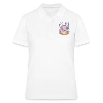 Axolotl gambles underwater - Women's Polo Shirt - white - Front - Ailine (174cm)