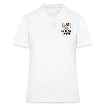 Kanarienvogel Papagei Kakadu - Frauen Polo Shirt - Weiß - Vorne - Ailine (174cm)