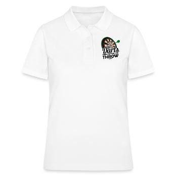 Fléchette en Bullseye sur le jeu de fléchettes - Polo Femme - blanc - Devant - Ailine (174cm)