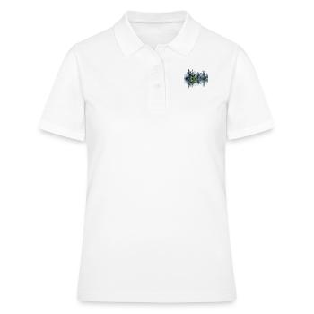 Aquarelle Pin Reflet - Polo Femme - blanc - Devant - Ailine (174cm)