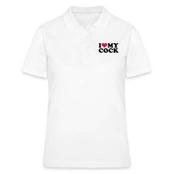 Penis - Frauen Polo Shirt - Weiß - Vorne - Ailine (174cm)