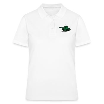 blindé tank armée militaire Char de combat - Polo Femme - blanc - Devant - Ailine (174cm)