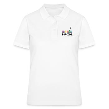 B4RCODE. Painted black - Women's Polo Shirt - white - Front - Ailine (174cm)