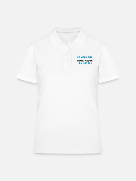 Franc-Maçonnerie / Franc Maçonnerie / Franc Maçon - Polo Femme - blanc