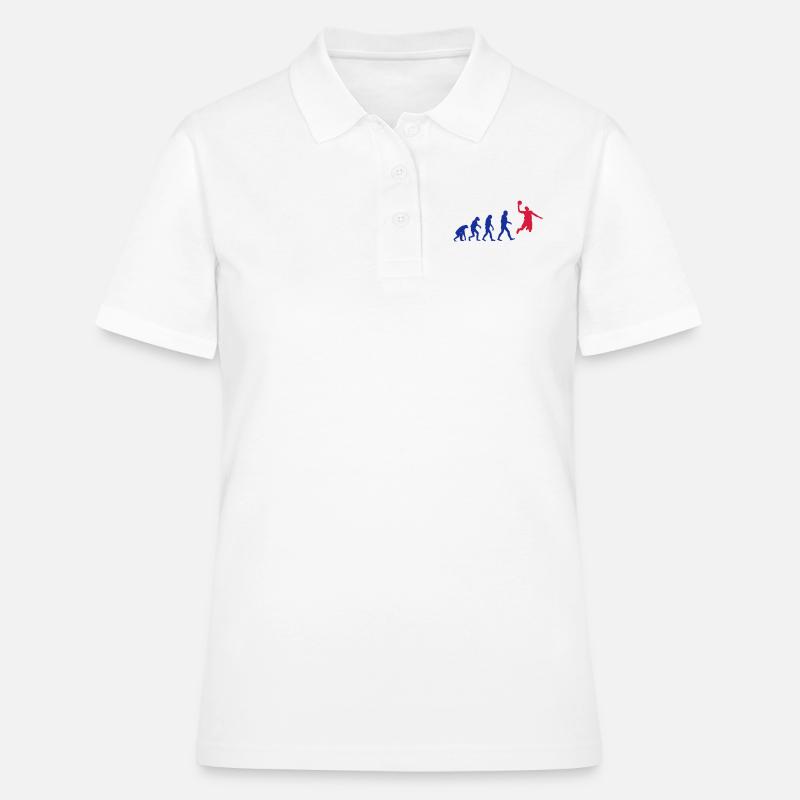 Basketball evolution logo - Polo Femme - blanc