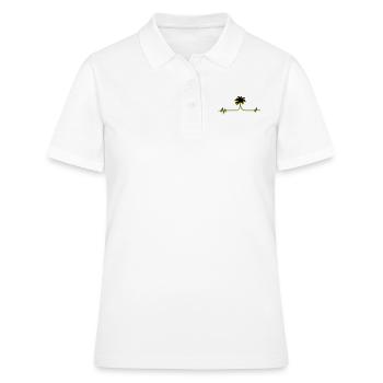 palme puls - Frauen Polo Shirt - Weiß - Vorne - Ailine (174cm)