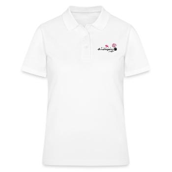 Bon anniversaire - Polo Femme - blanc - Devant - Ailine (174cm)