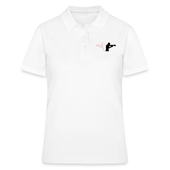 Boxe - Polo Femme - blanc - Devant - Ailine (174cm)