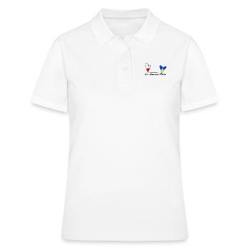 Feet in Poland, heart in Ukraine - Women's Polo Shirt - white - Front - Ailine (174cm)