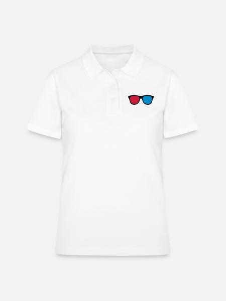 3D glasses - Polo Femme - blanc