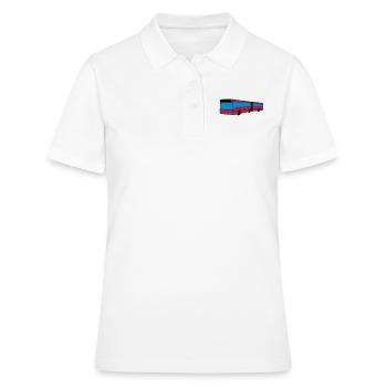 Bus - Frauen Polo Shirt - Weiß - Vorne - Ailine (174cm)