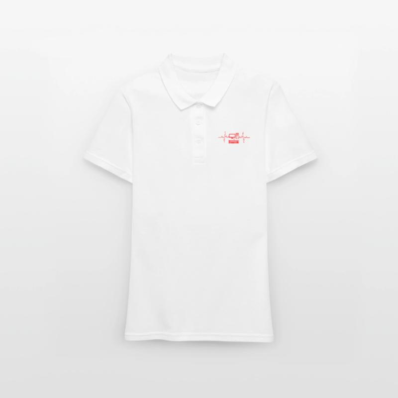 Herzschlag PC Gamer Computer Programmierer Frauen Polo Shirt