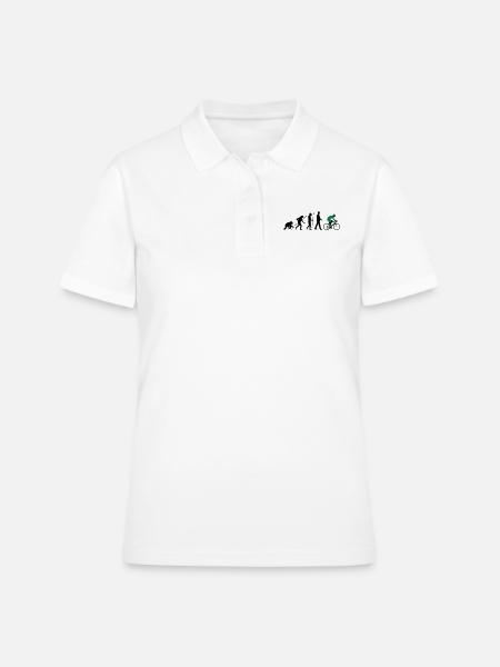 evolution_radfahrer_052012_d_2c - Frauen Polo Shirt - Weiß