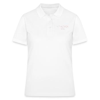 L’amour de la Norvège dans le script du coeur - Polo Femme - blanc - Devant - Ailine (174cm)