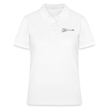 E-Bass - Frauen Polo Shirt - Weiß - Vorne - Ailine (174cm)