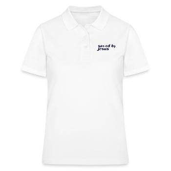 saved by jesus - Saved by Jesus - Women's Polo Shirt - white - Front - Ailine (174cm)