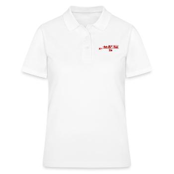 Quadratic Formula for Math class 4 - Women's Polo Shirt - white - Front - Ailine (174cm)