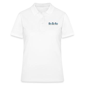 drei Musen - Frauen Polo Shirt - Weiß - Vorne - Ailine (174cm)