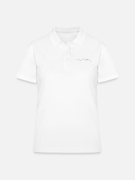 Skyline chaine des puys - Polo Femme - blanc
