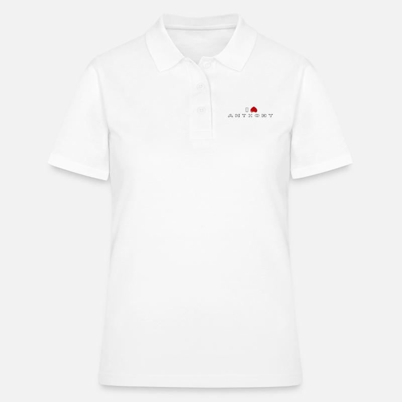 I hate Anthony - Women's Polo Shirt - white
