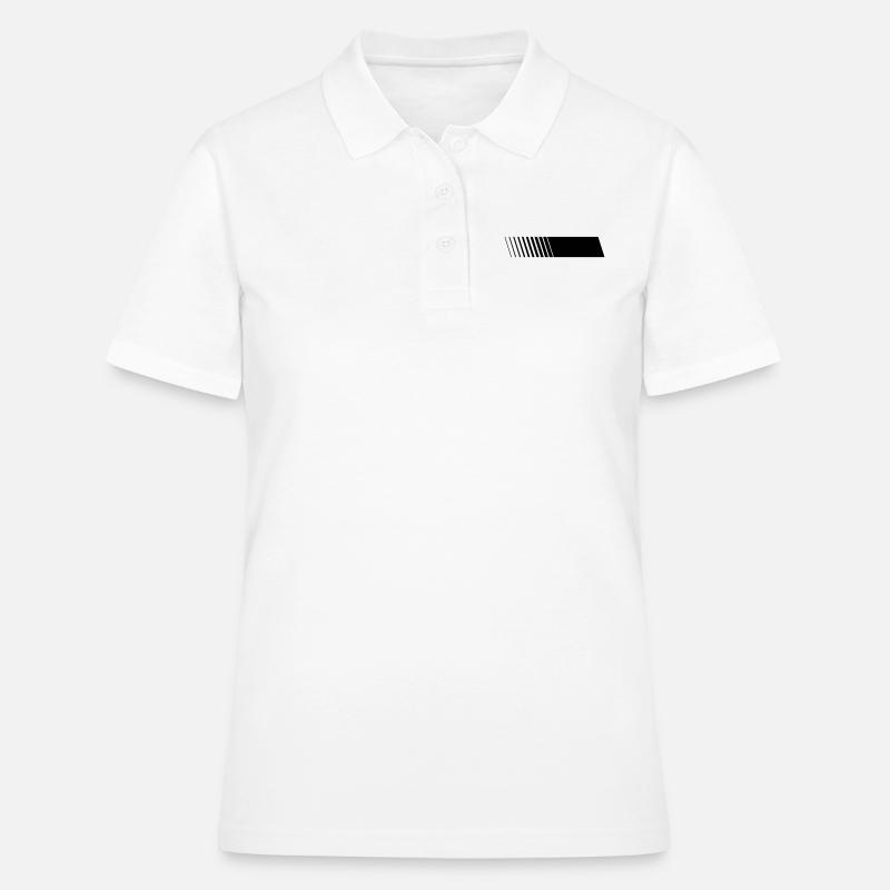Racing stripe right blank - Women's Polo Shirt - white