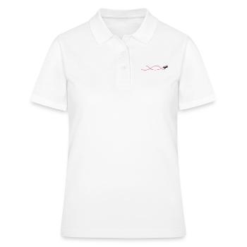 avion de voltige avec le rouleau - Polo Femme - blanc - Devant - Ailine (174cm)