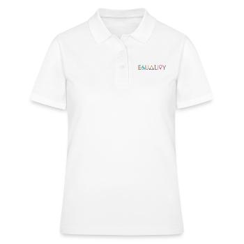 Égalité LGBT Sentence Cadeau Pride Droits - Polo Femme - blanc - Devant - Ailine (174cm)