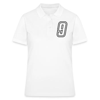 9 Number number - Women's Polo Shirt - white - Front - Ailine (174cm)