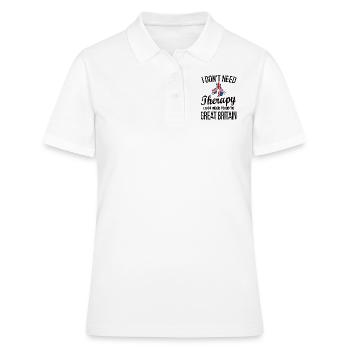 British Great Britain Origine Drapeau britannique - Polo Femme - blanc - Devant - Ailine (174cm)