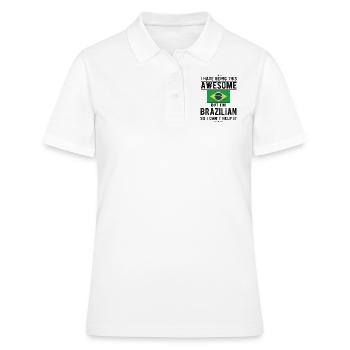 Brésil Brésilien Origine brésilienne - Polo Femme - blanc - Devant - Ailine (174cm)