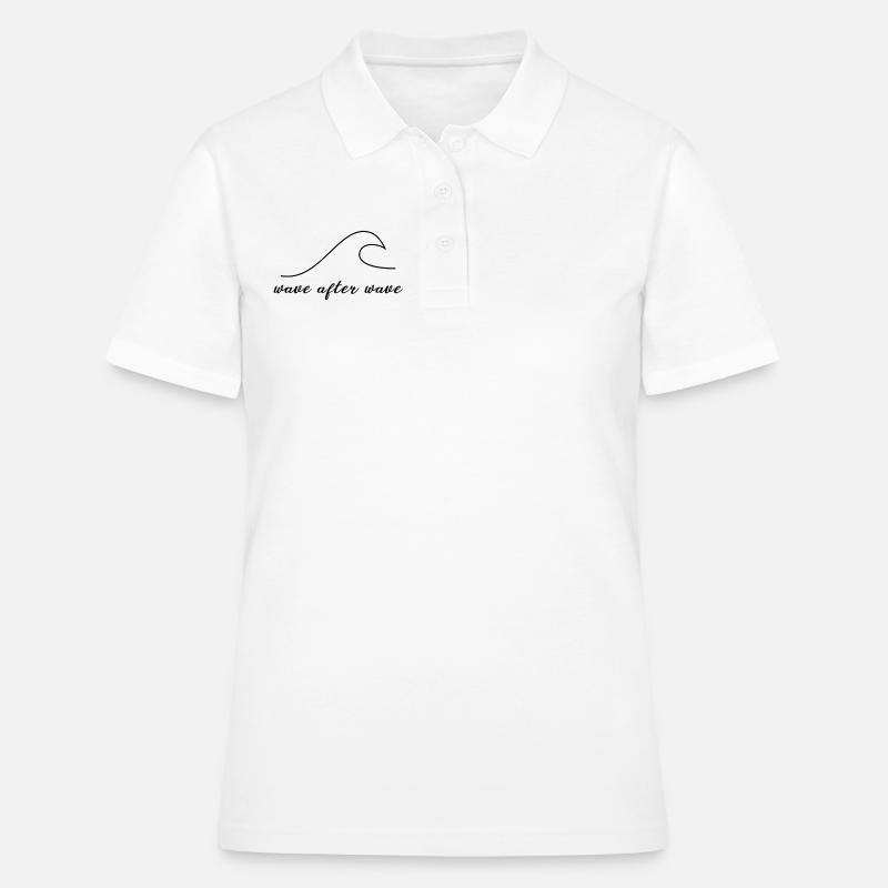 Wave after wave - Women's Polo Shirt - white