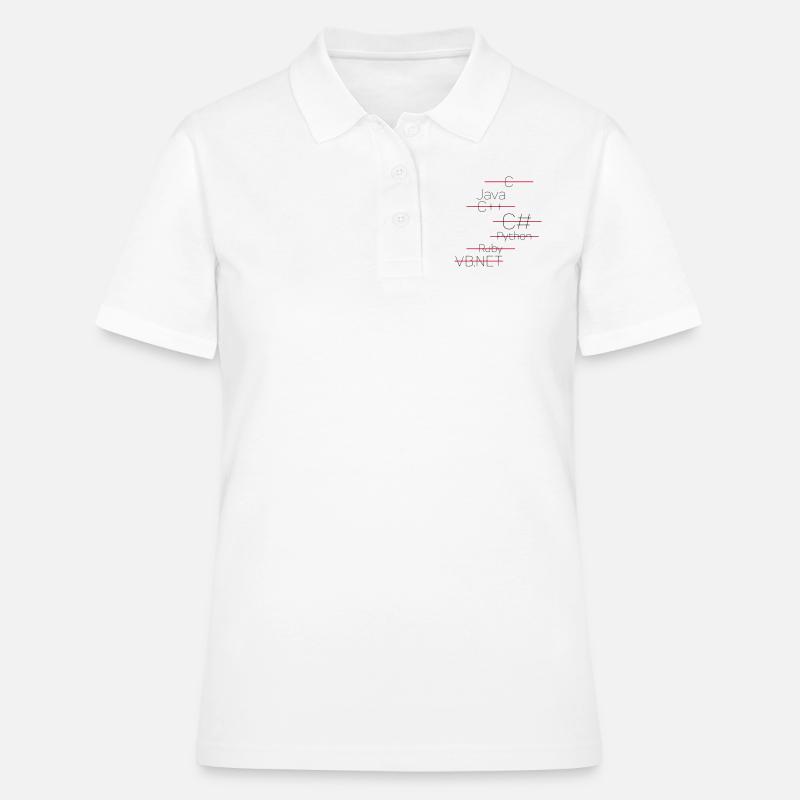 JAVA CODING / LANGAGE DE PROGRAMMATION - Polo Femme - blanc