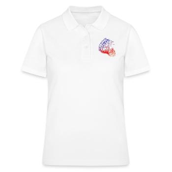 you inspire me - Polo Femme - blanc - Devant - Ailine (174cm)
