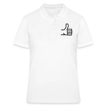 Daumen hoch - Frauen Polo Shirt - Weiß - Vorne - Ailine (174cm)