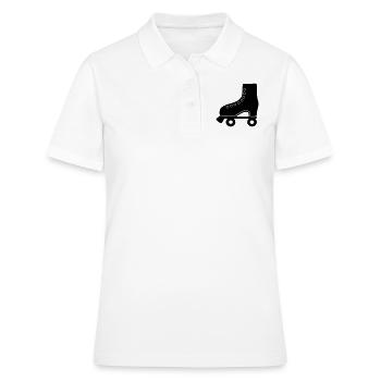 rollschuh - Frauen Polo Shirt - Weiß - Vorne - Ailine (174cm)