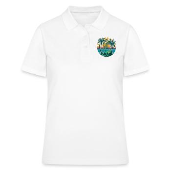 Cote da Suerth - der Name sagt schon alles - Frauen Polo Shirt - Weiß - Vorne - Ailine (174cm)
