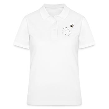 Abeille en pointillés - Polo Femme - blanc - Devant - Ailine (174cm)
