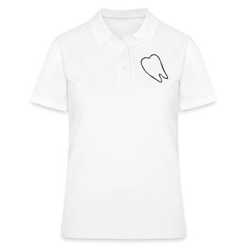 Verlorener Backenzahn Comic - Frauen Polo Shirt - Weiß - Vorne - Ailine (174cm)